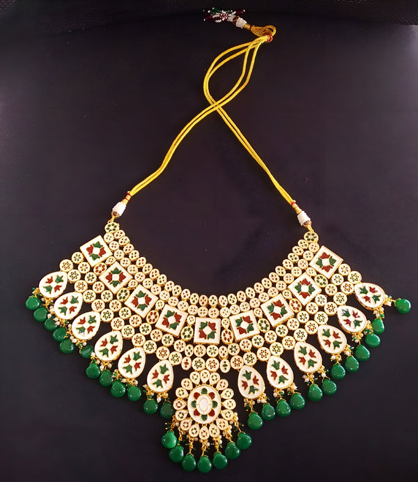 Double Sided Kundan Necklace Set