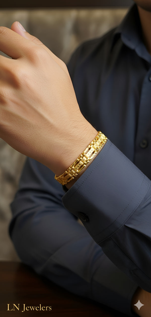 1GM GOLD GENTS BRACELET