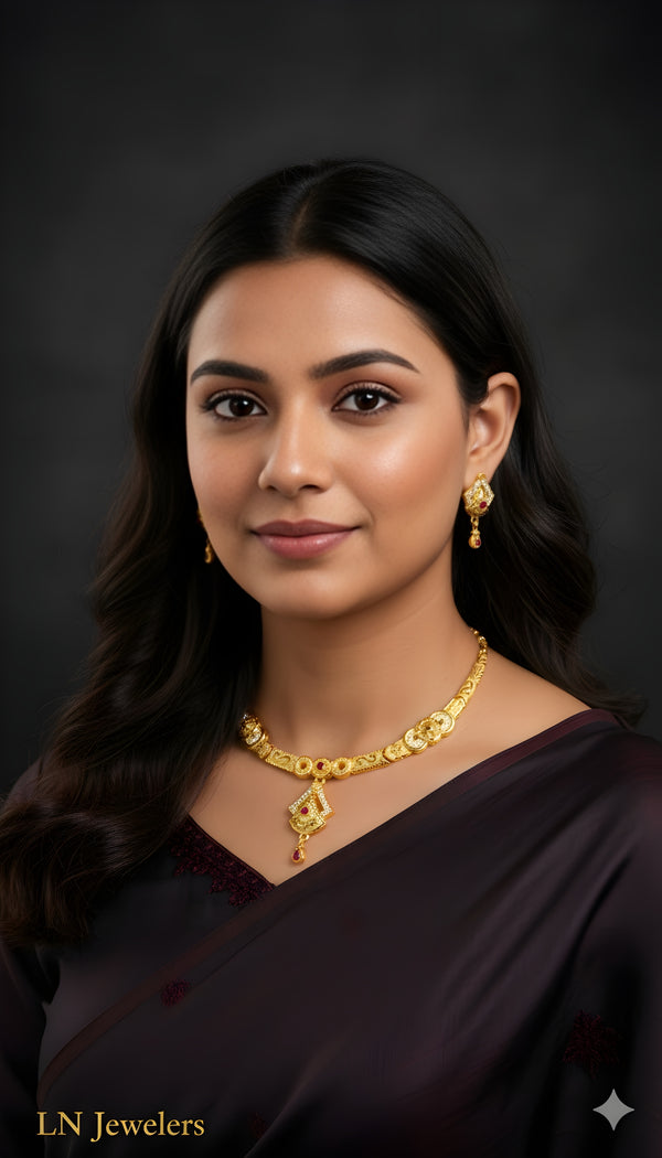 1GM GOLD SHORT NECKLACE