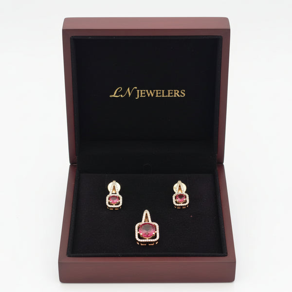 Ad Pendent with Earrings