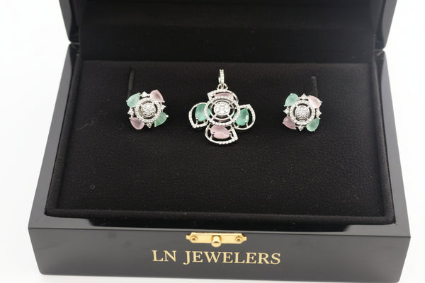 Ad Pendent with Earrings set