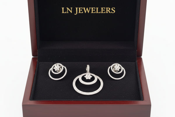 Ad Pendent with Earrings set