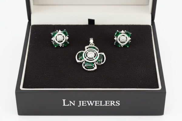 Ad Pendent with Earrings set