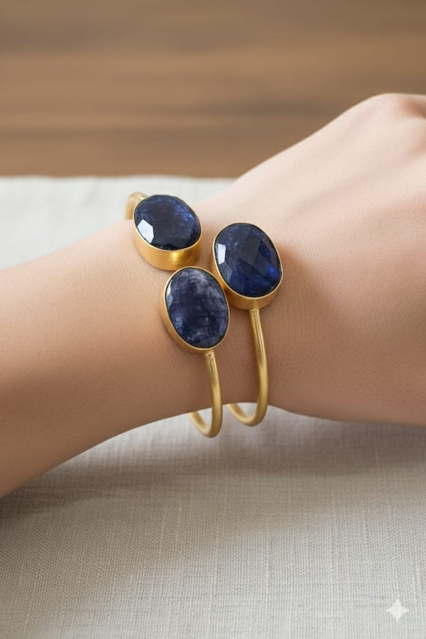 Real Purple Stone Necklace Set