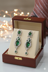 GREEN AD EARRINGS
