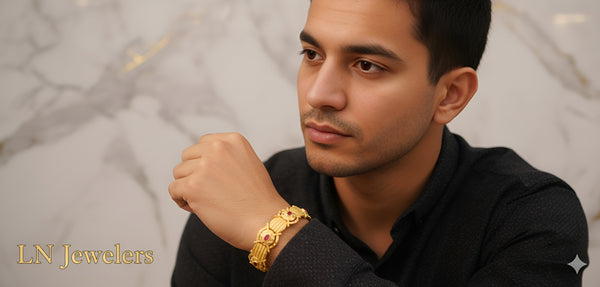 1GM GOLD GENTS BRACELET