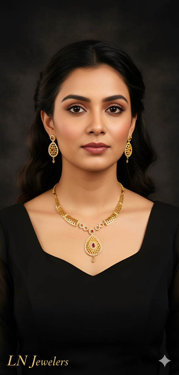 1GM GOLD SHORT NECKLACE