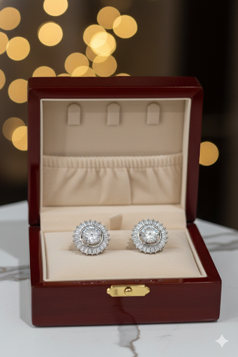 Cluster Stud AD Earrings